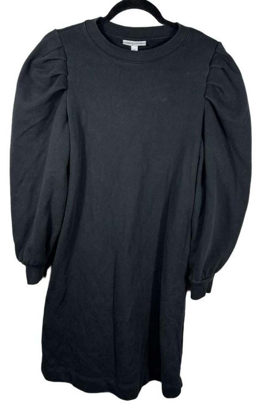 Prologue Puff Sleeve Sweatshirt Dress Size XS Black